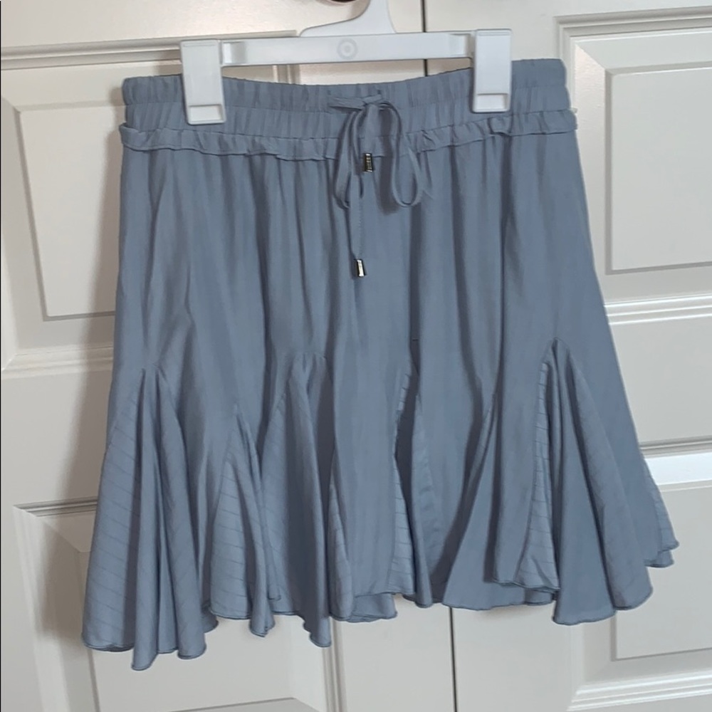 light blue pleated/flowy skort
